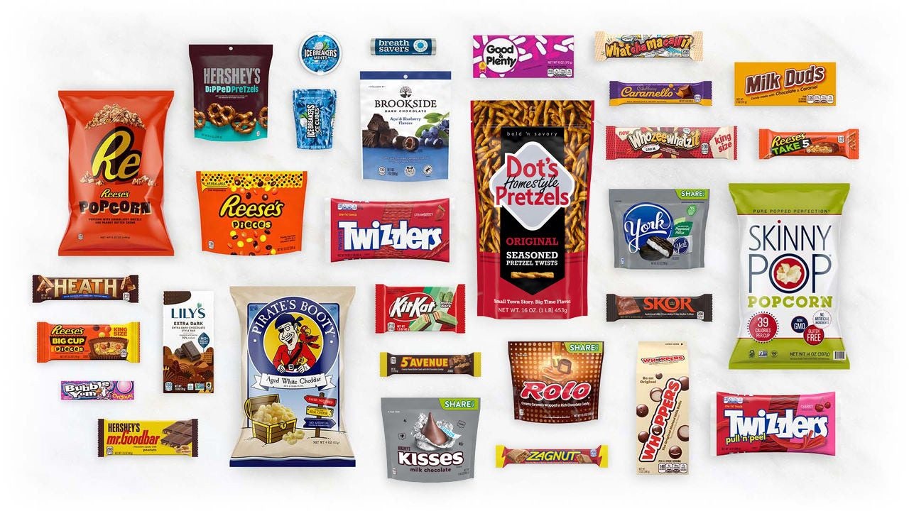 A variety of Hershey's branded products